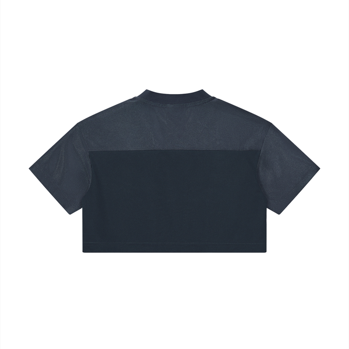Women’s tshirts Cropped Paneled V-Neck Jersey
