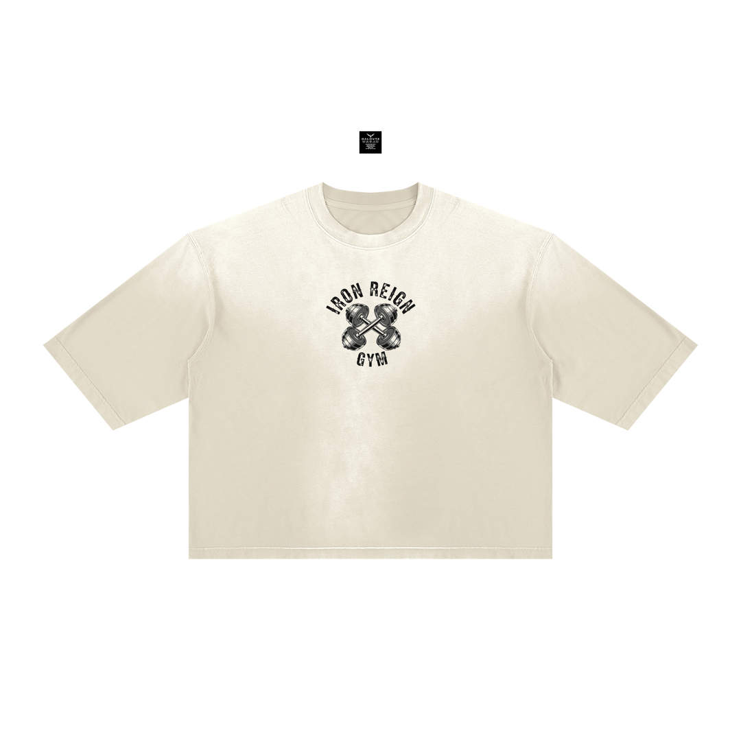 men gym wear Vintage Wash Sunfade Boxy T-Shirt