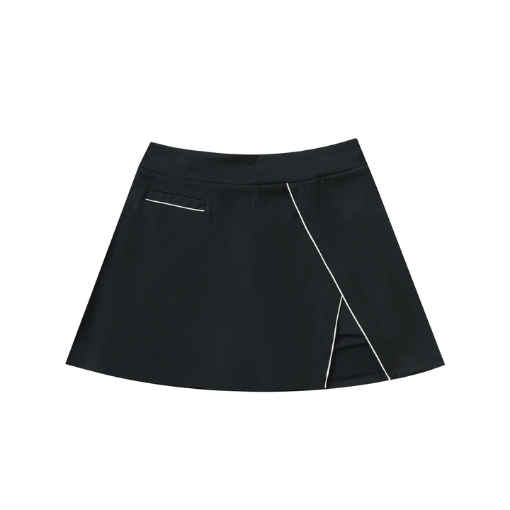 WOMEN SKIRT High-Waist Pocketed A-Line Skirt