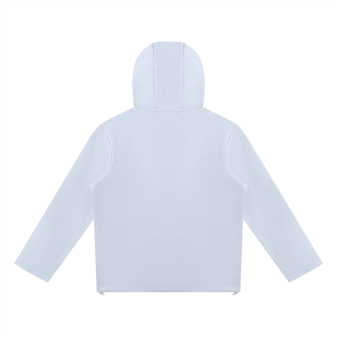 women hoddies Paneled Full Zip Hoodie