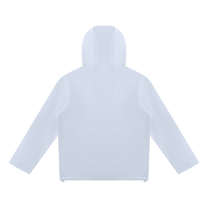 women hoddies Paneled Full Zip Hoodie