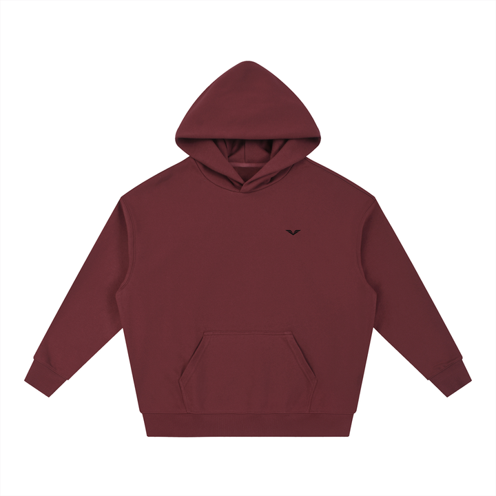 MEN HODDIES Wing Logo Heavyweight Drop Shoulder Hoodie — Stone