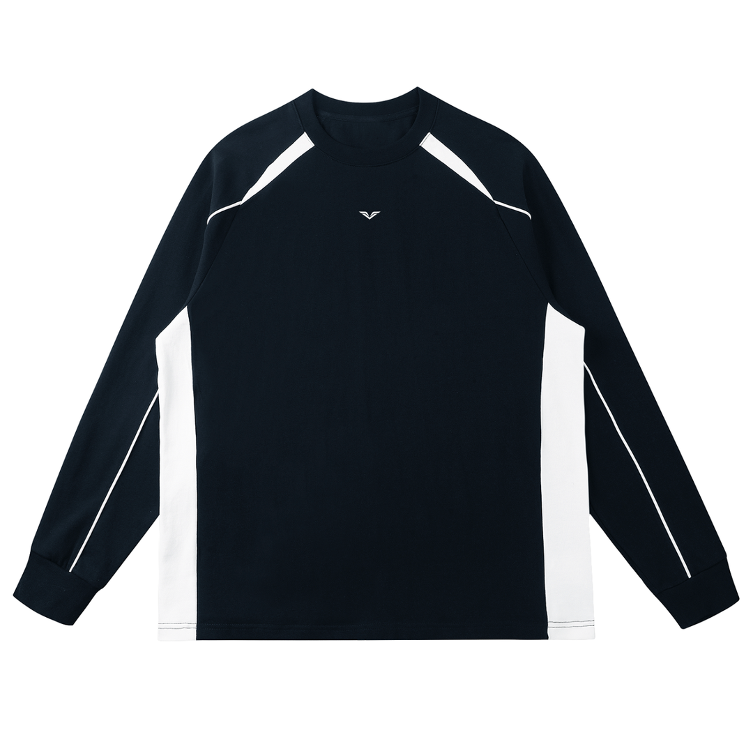 MEN T SHIRT Wing Logo Contrast Panel Raglan Sweatshirt