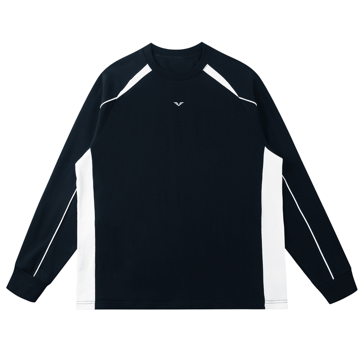MEN T SHIRT Wing Logo Contrast Panel Raglan Sweatshirt
