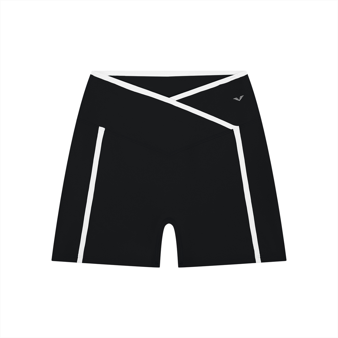 Women’s gym wear High Rise Color Block Yoga Shorts