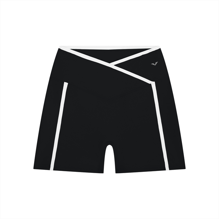 Women’s gym wear High Rise Color Block Yoga Shorts