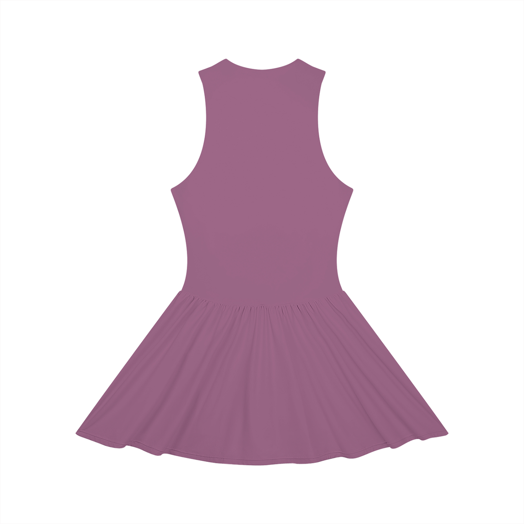 Women’s one piece Ruched Sleeveless Full-Zip Dress