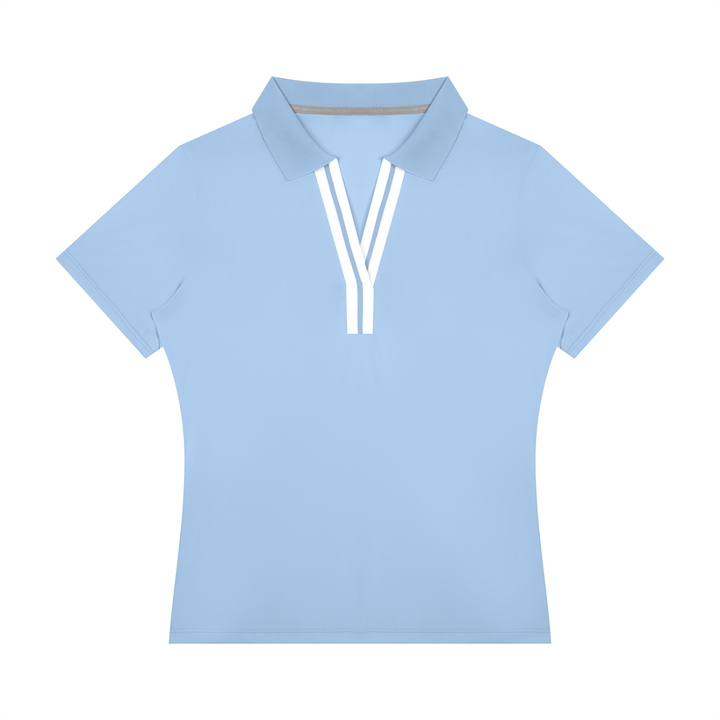 Women’s gym wear Color Block Polo Shirt