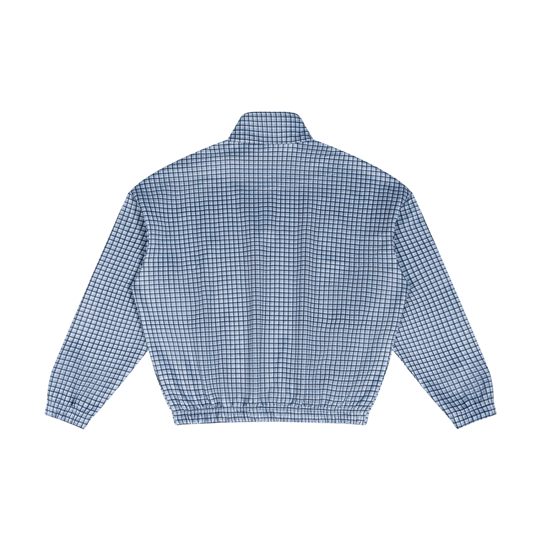 Unisex Plaid Quarter-Zip Sweatshirt