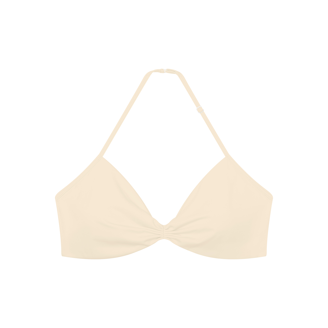 Women’s gym wear Ruched Halter-Neck Sports Bra