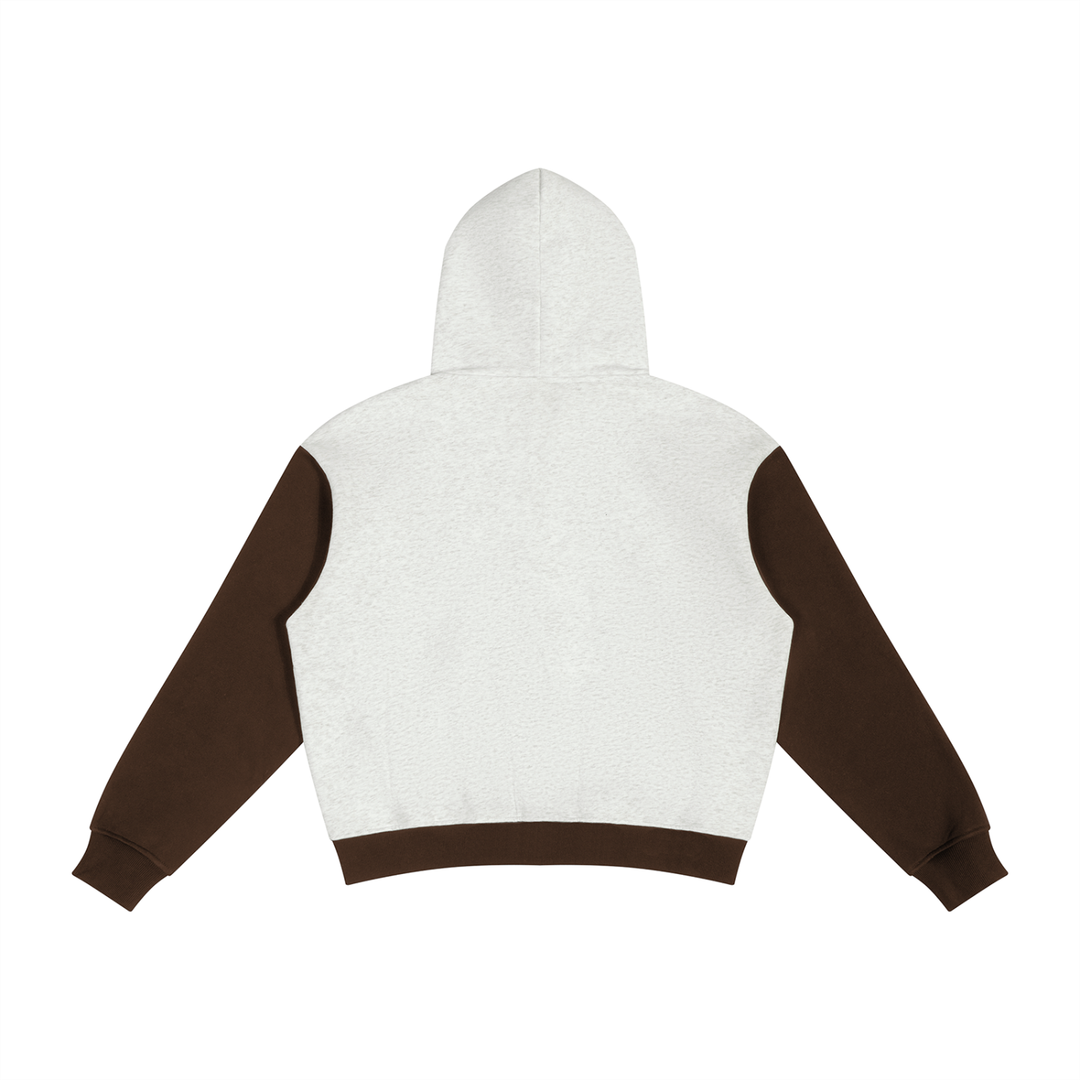 men brand Color Block Fleece Full Zip Hoodie
