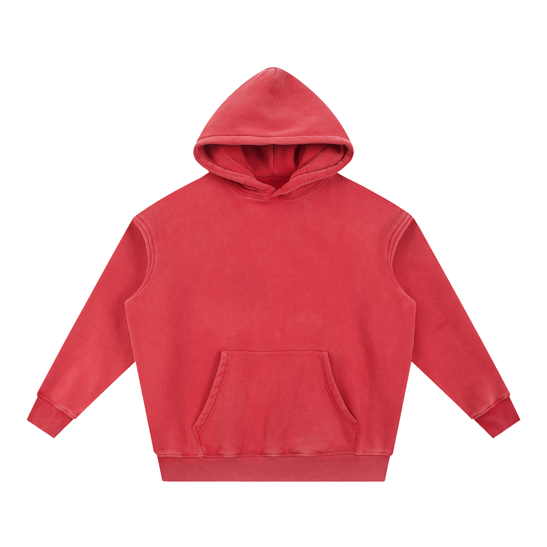 WOMEN HODDIES Snow Wash Fleece Oversize Hoodie