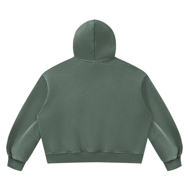 MEN GYM WEAR Unisex Vintage Wash Boxy Fleece Hoodie