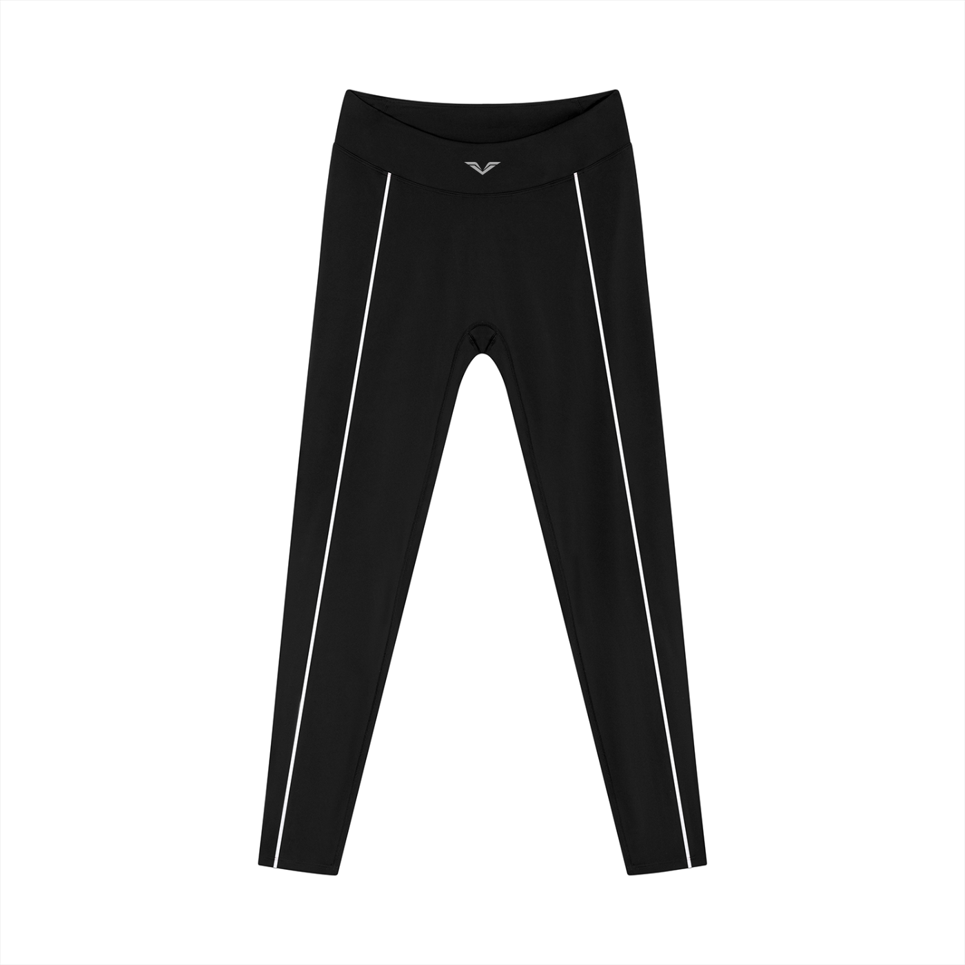 Wing Logo Contrast Piping High-Waist Leggings