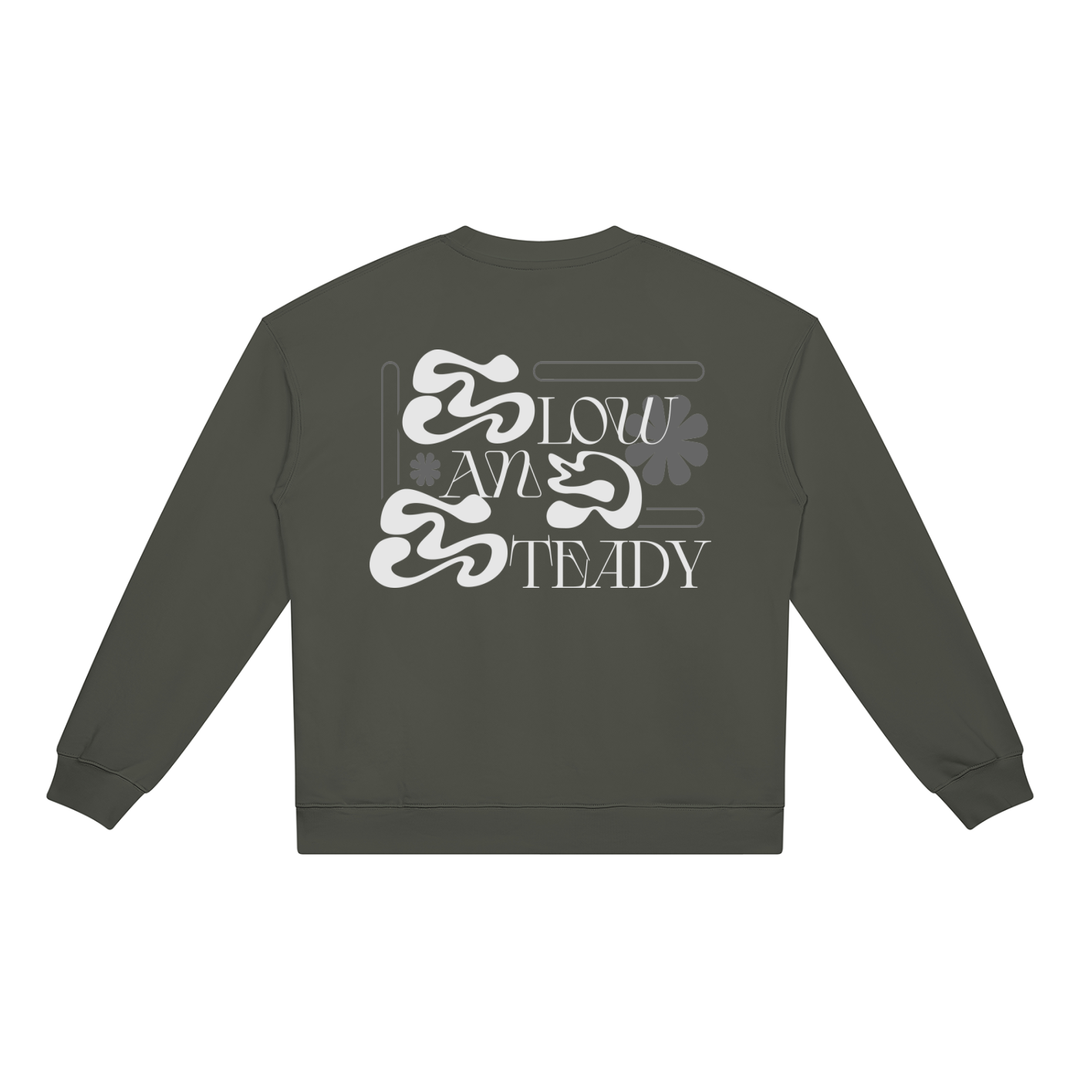 men graphic Heavyweight Crewneck Sweatshirt