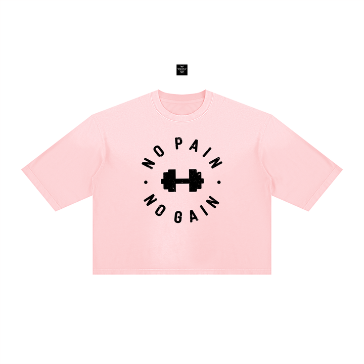 WOMEN GYM WEAR Vintage Wash Sunfade Boxy T-Shirt