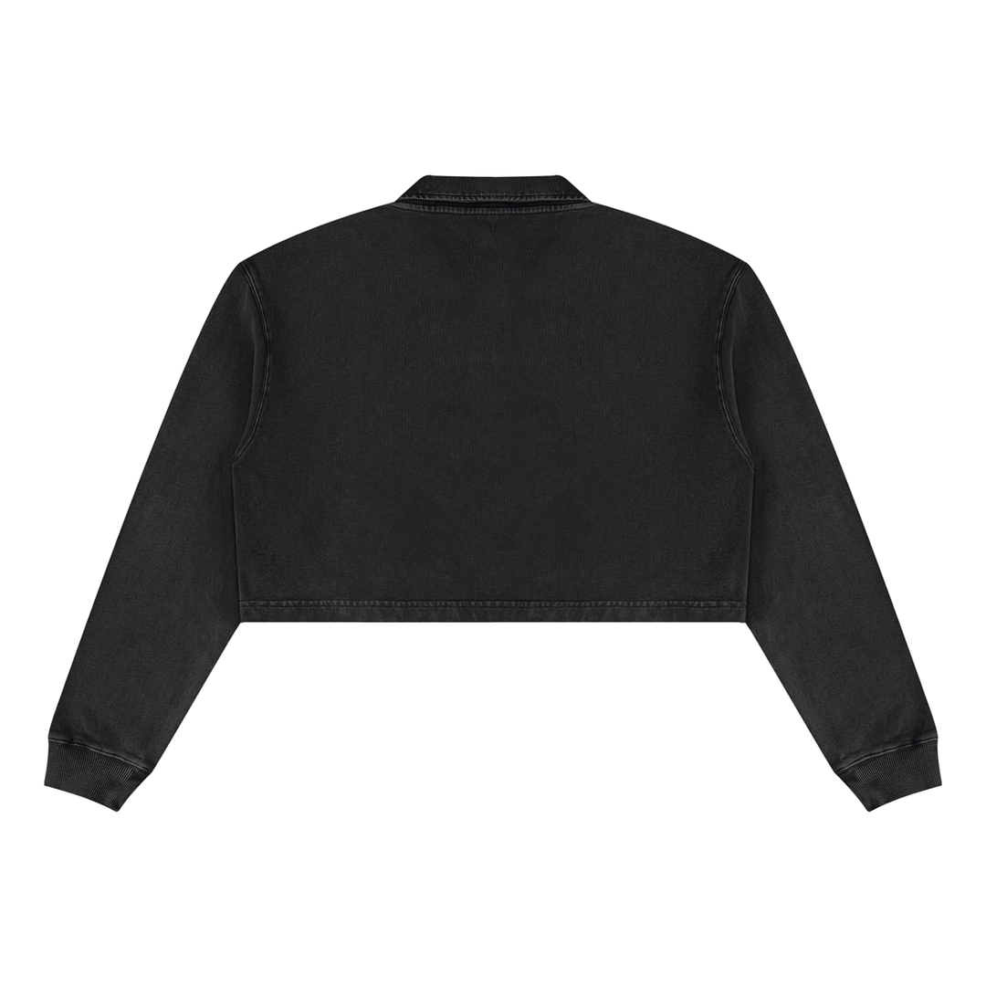 Women’ HODDIES Vintage Wash Crop Sweatshirt