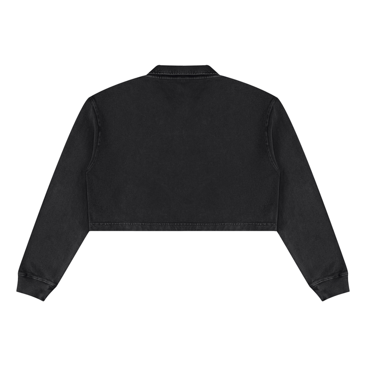 Women’ HODDIES Vintage Wash Crop Sweatshirt