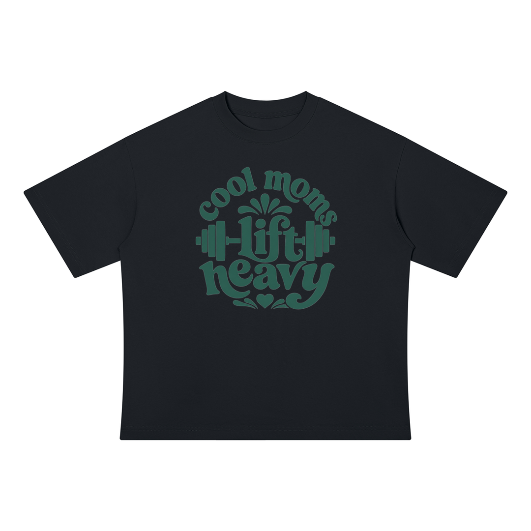 MOM LOVER Drop Shoulder Cotton T-Shirt