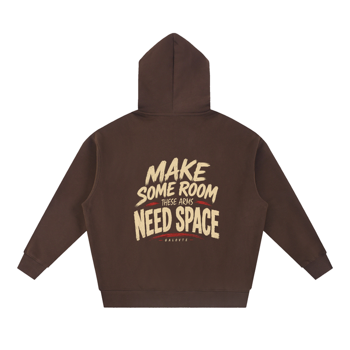 men graphics Essential Oversized Boxy Fit Fleece Hoodie