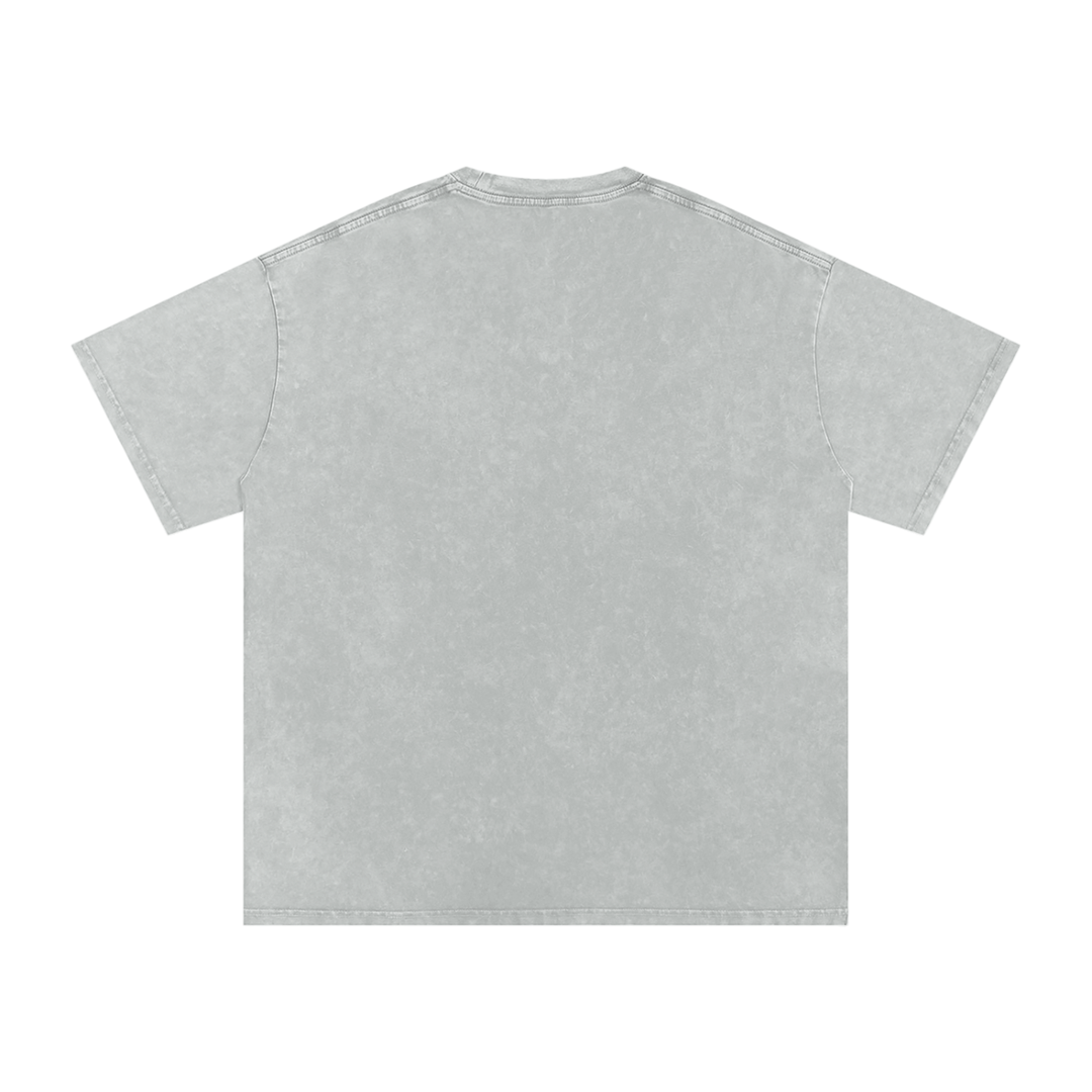 HIKING LOVER Snow Washed Oversized Cotton T-Shirt