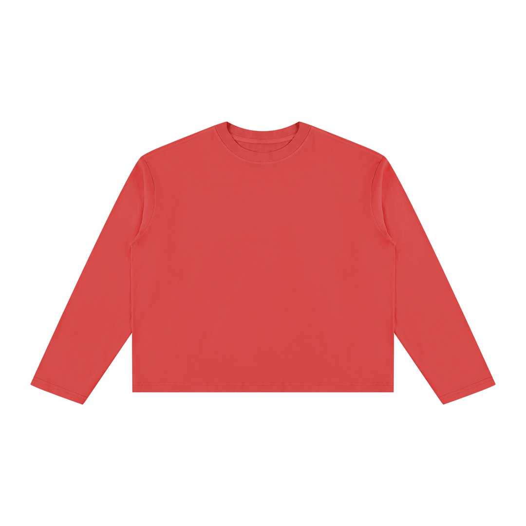 women t shirt Vintage Wash Long Sleeve Boxy T-Shirt