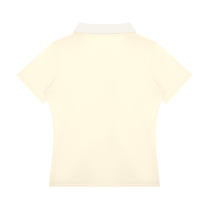 Women’s gym wear Color Block Polo Shirt