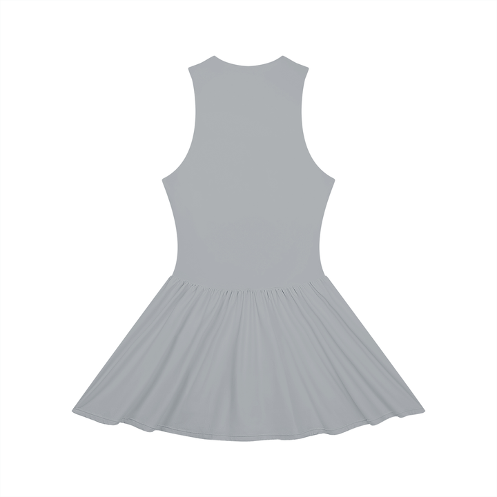 Women’s one piece Ruched Sleeveless Full-Zip Dress