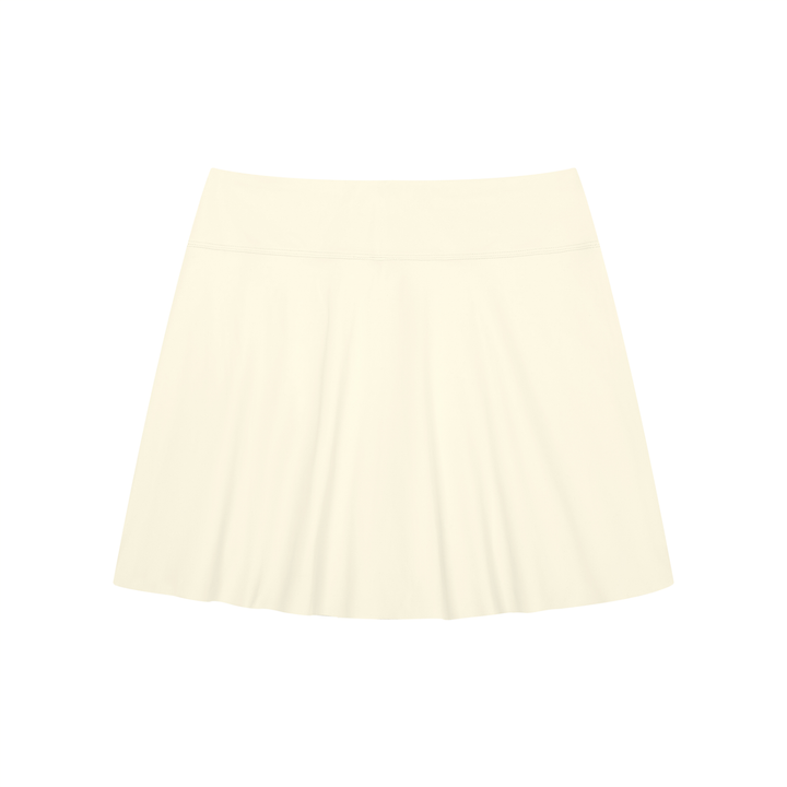 Women SKIRT A-Line Contrast Panel Slit Skirt