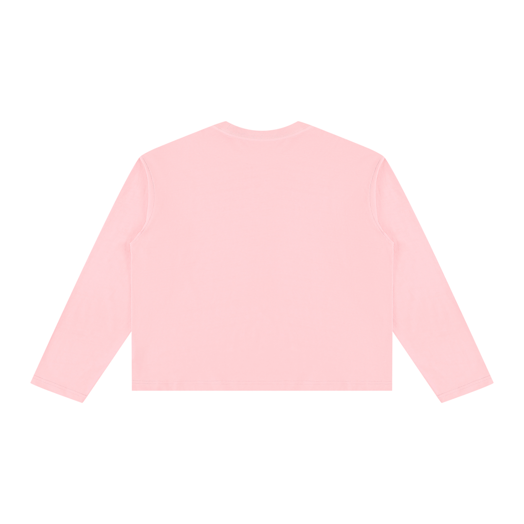 women t shirt Vintage Wash Long Sleeve Boxy T-Shirt