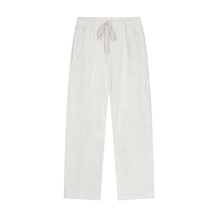 WOMEN PENT Solid Color Straight-Leg Sweatpants