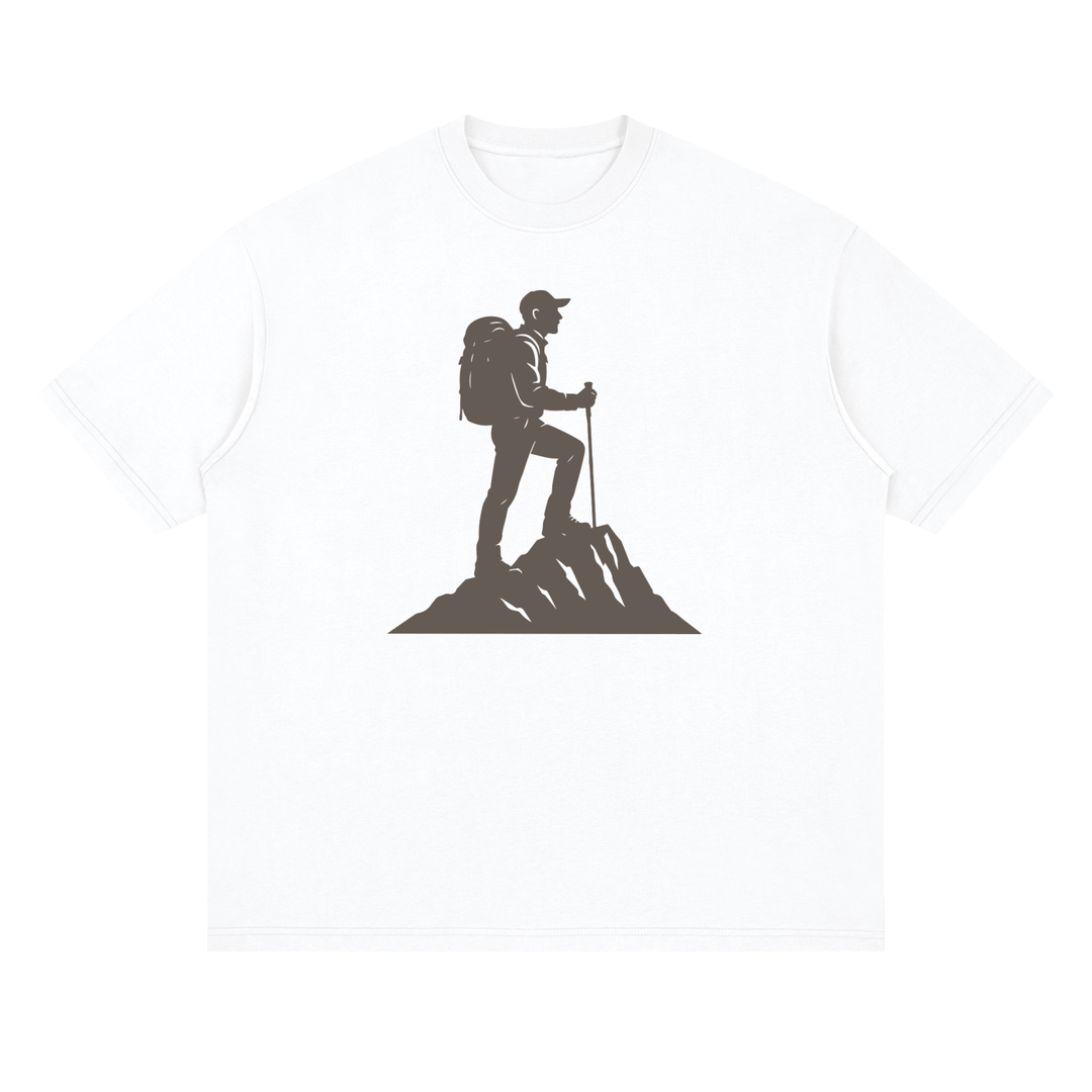 Summit Hiker Silhouette Tonal Print Tee