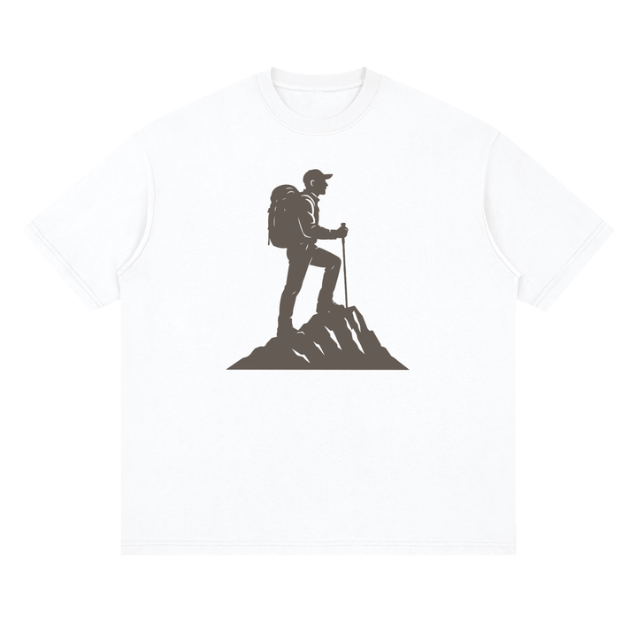 Summit Hiker Silhouette Tonal Print Tee
