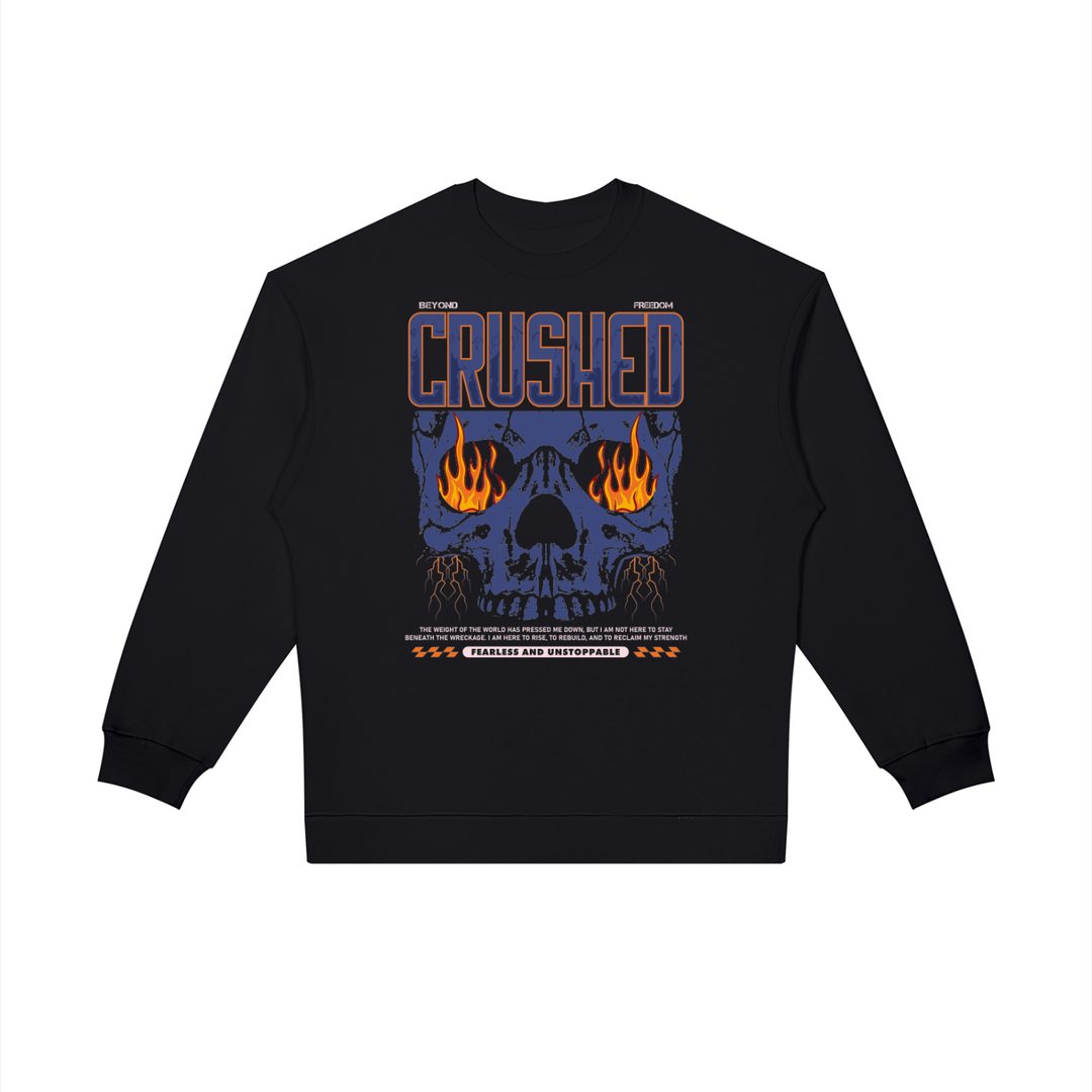men graphic Oversized Crewneck Sweatshirt