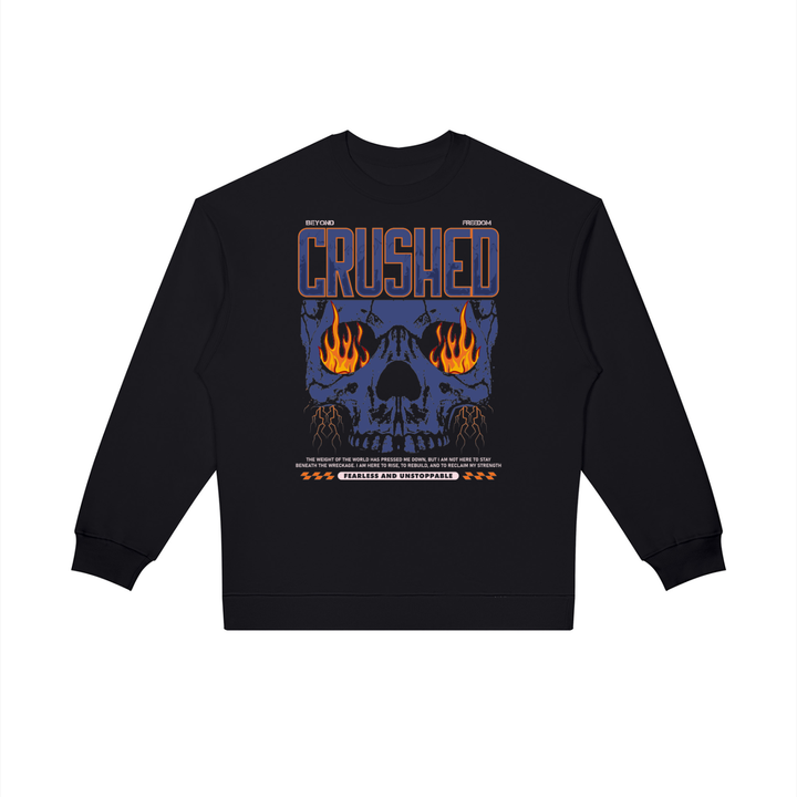 men graphic Oversized Crewneck Sweatshirt