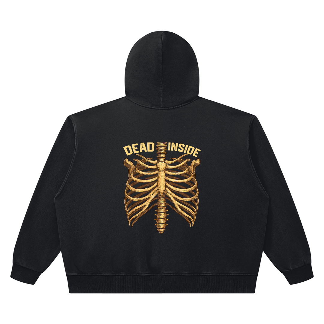 men graphic  Heavyweight Vintage Wash Boxy Hoodie