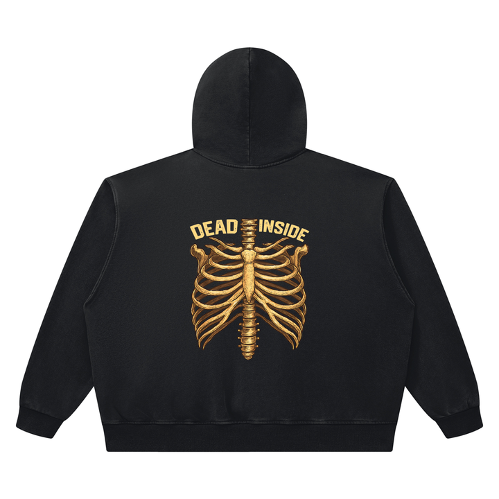 men graphic  Heavyweight Vintage Wash Boxy Hoodie
