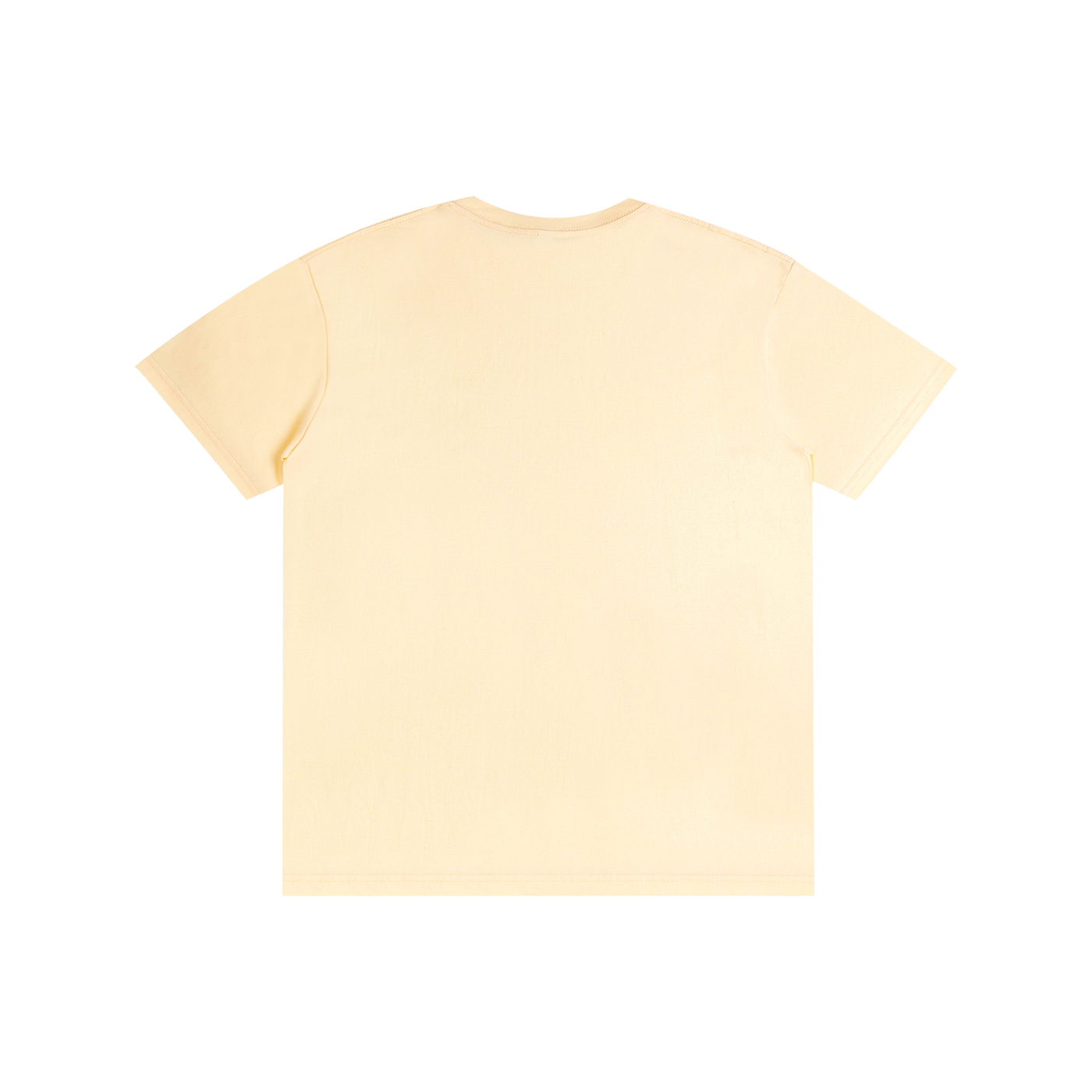 Mama Makes The Dough Baking Goose Tee in Light Apricot, back view.