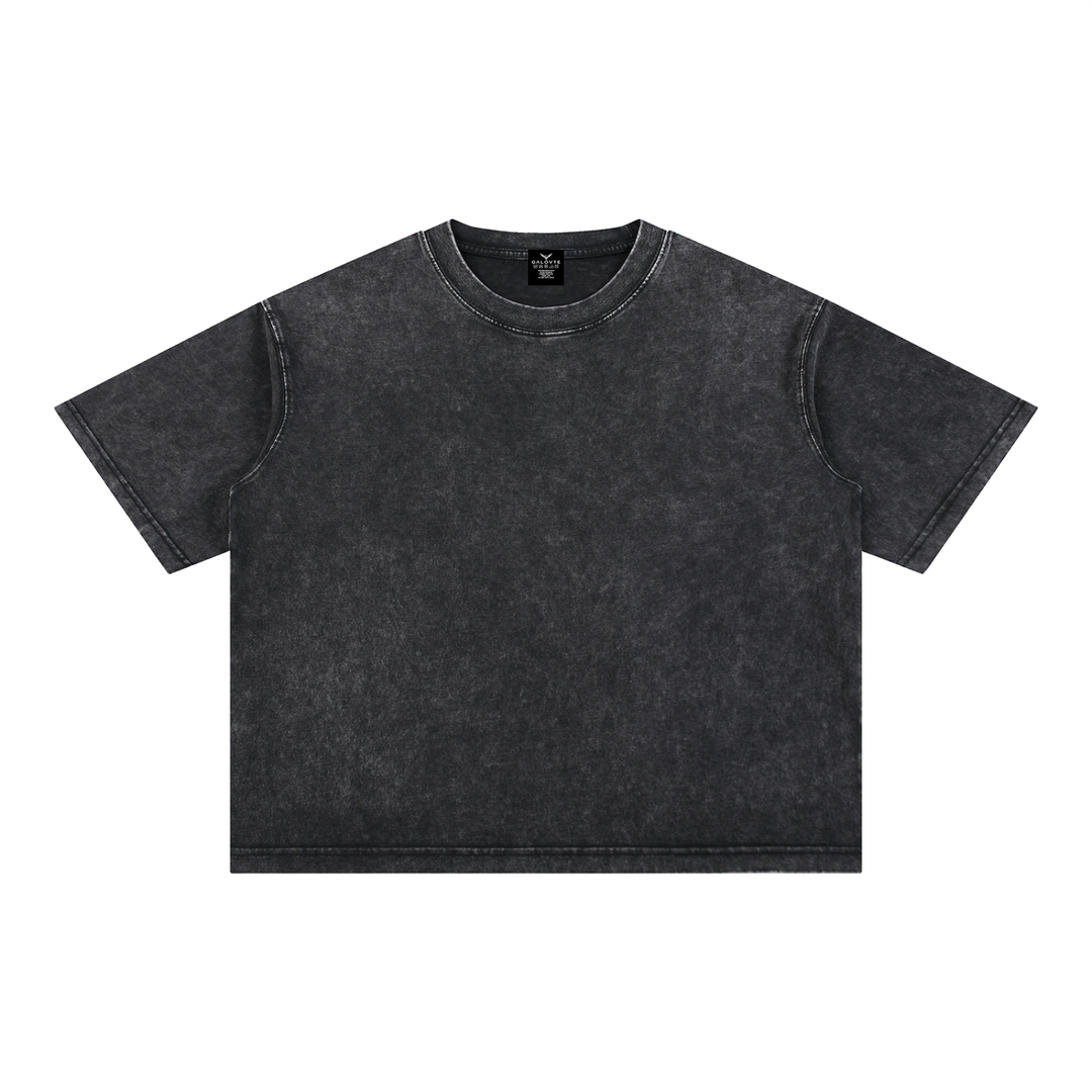 MOM LOVER Mineral Wash Boxy Cotton T-Shirt