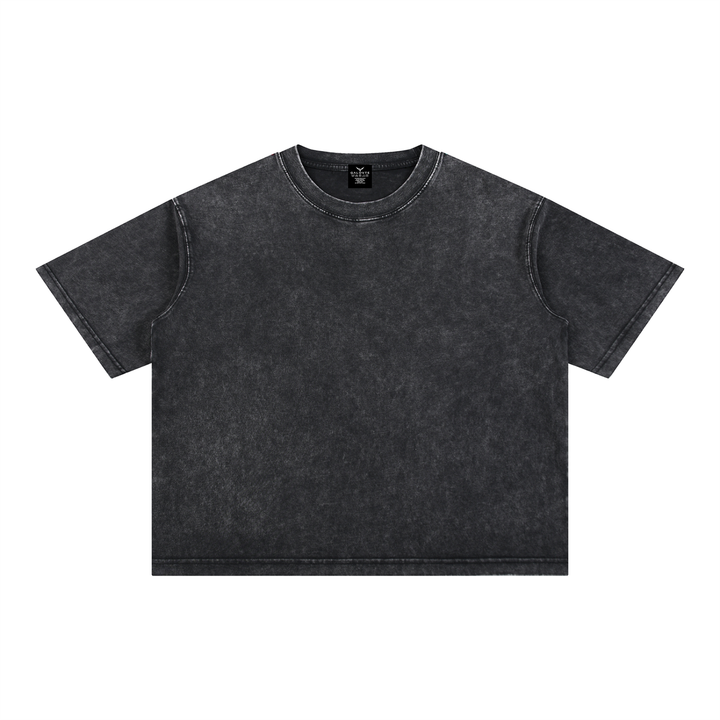 MOM LOVER Mineral Wash Boxy Cotton T-Shirt