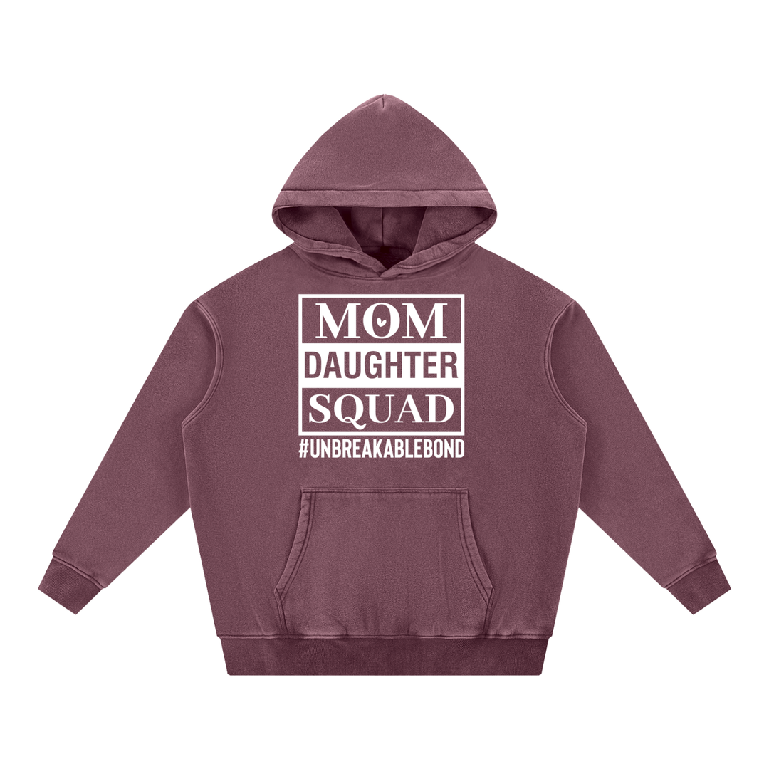 MOM LOVER Snow Wash Fleece Oversize Hoodie