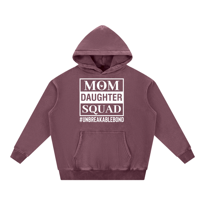 MOM LOVER Snow Wash Fleece Oversize Hoodie