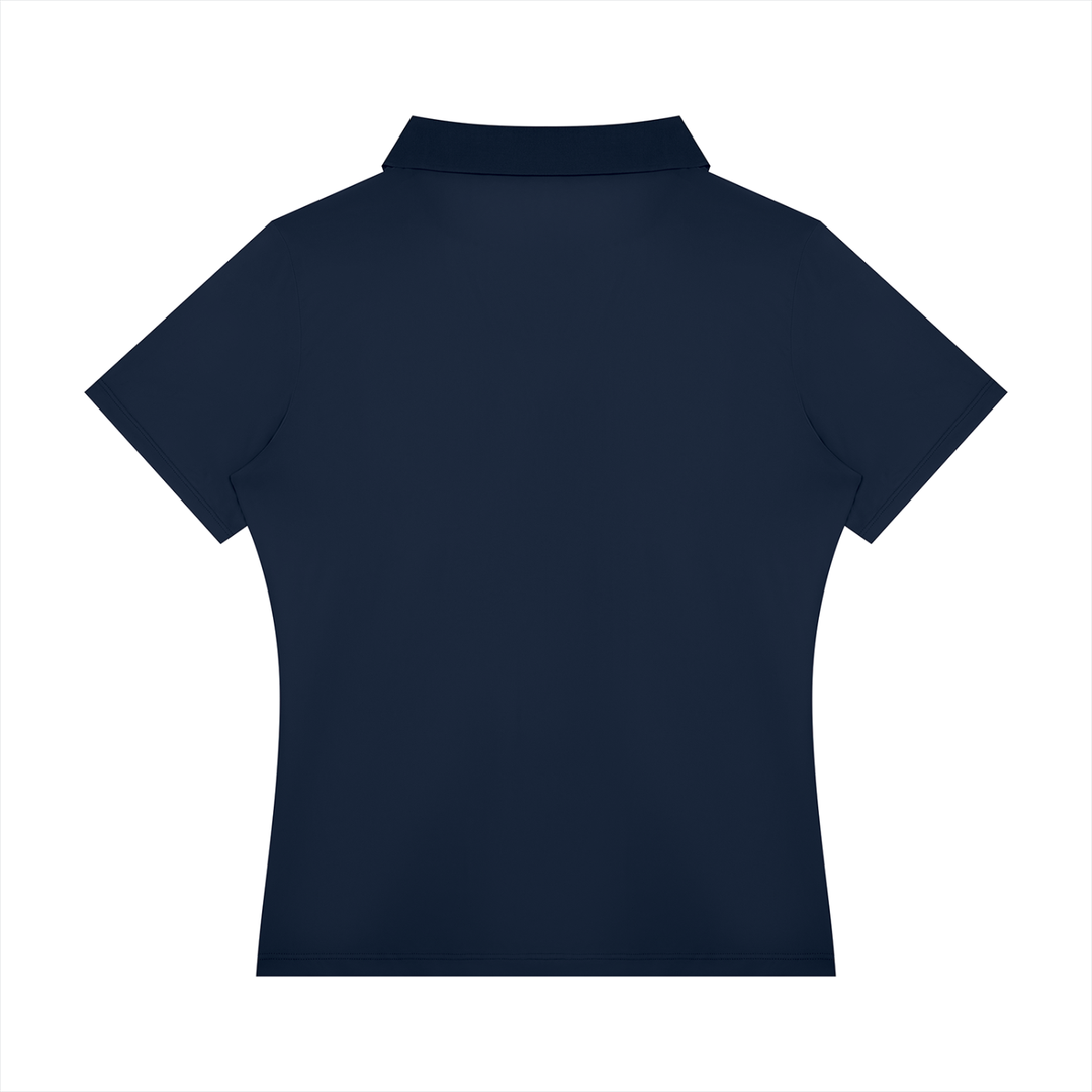 Women’s gym wear Color Block Polo Shirt
