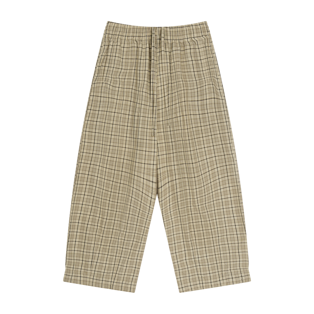 WOMEN PENT Plaid Wide Leg Pants