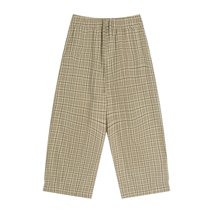 WOMEN PENT Plaid Wide Leg Pants