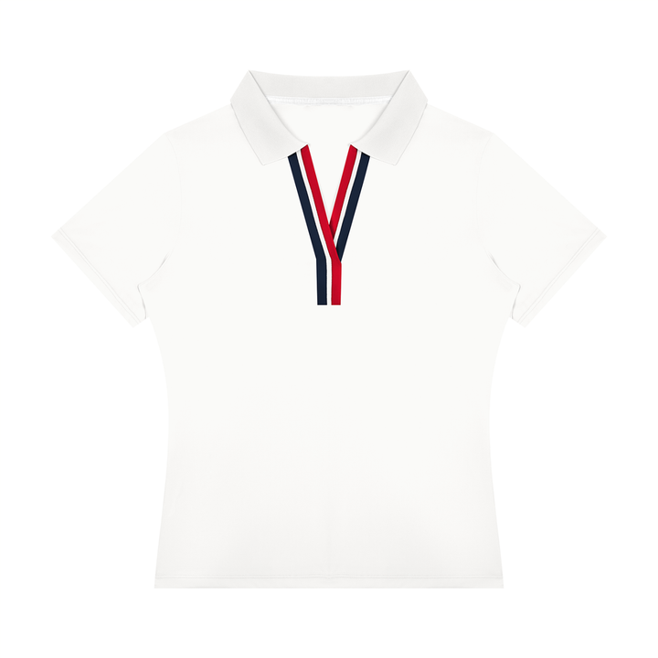 Women’s gym wear Color Block Polo Shirt