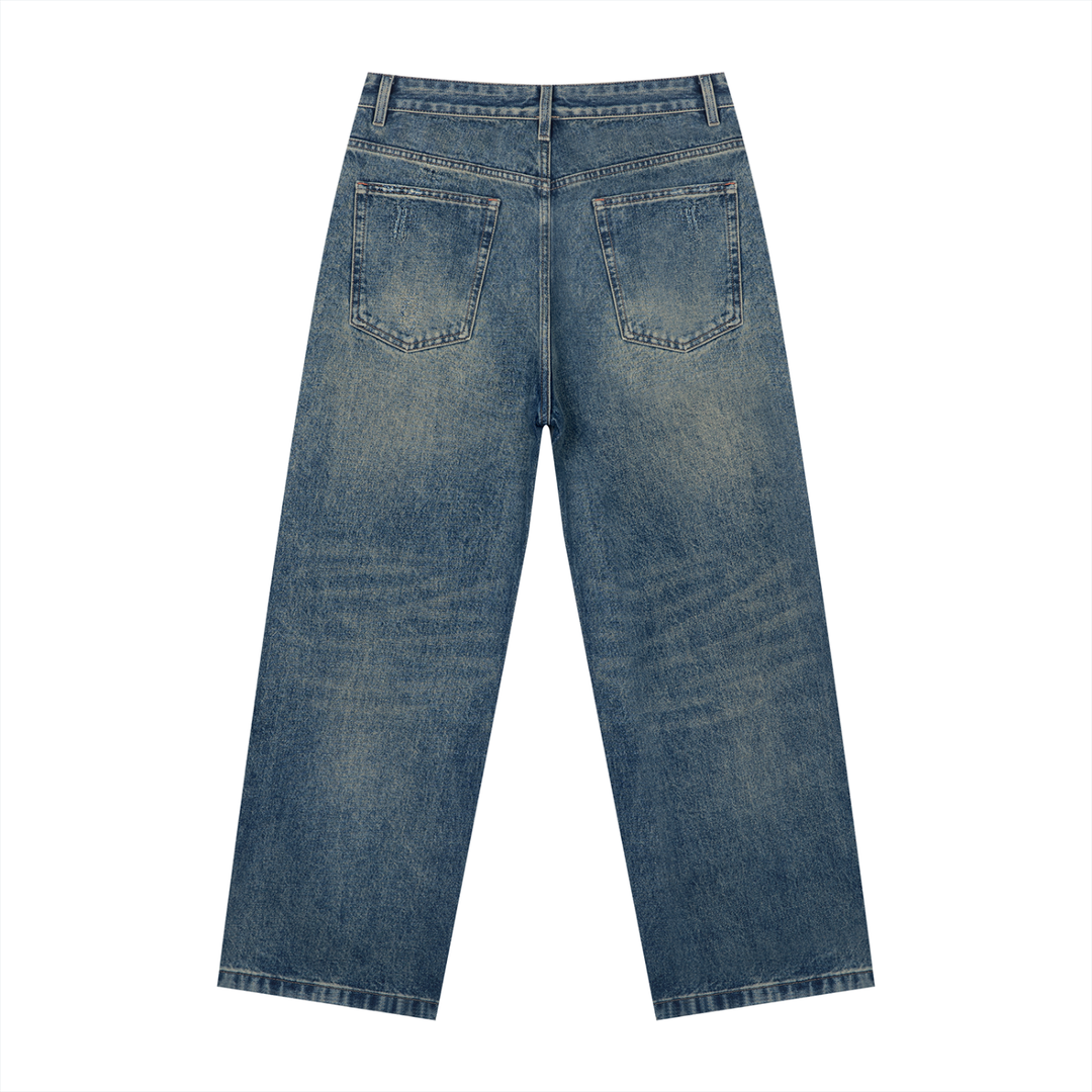 Men pent Vintage Wash Denim Jeans