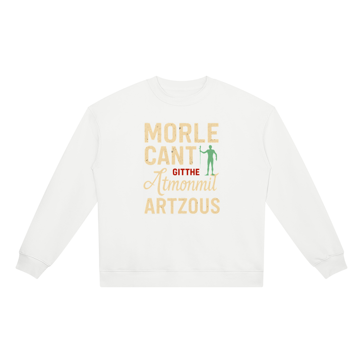 men graphic  Heavyweight Crewneck Sweatshirt