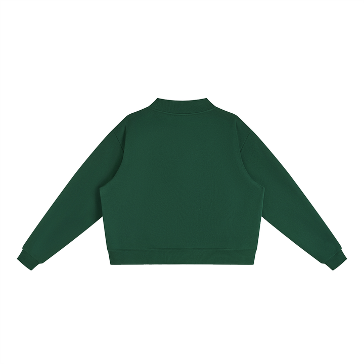women hoddies Essential Fleece Mock-Neck Crew Sweatshirt