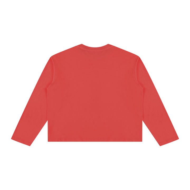 women t shirt Vintage Wash Long Sleeve Boxy T-Shirt
